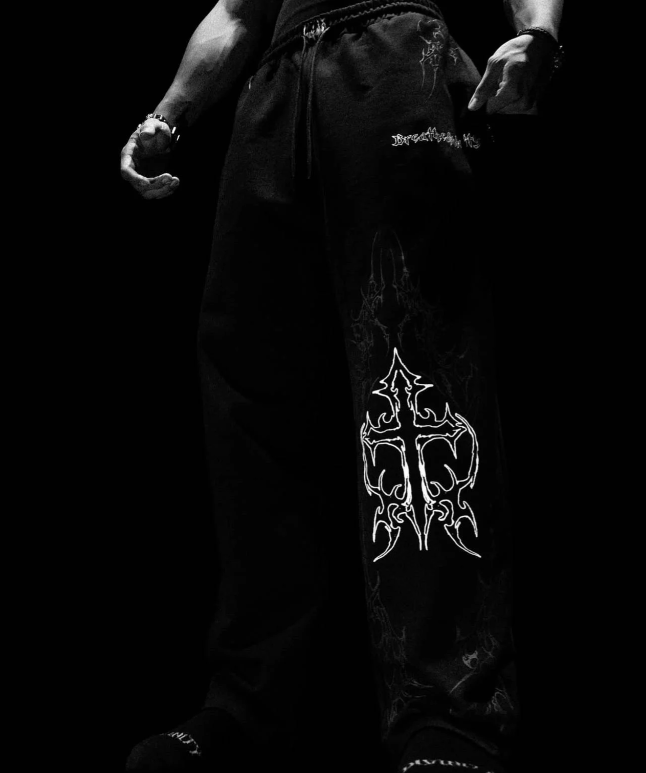 archangel blade uncuffed luxury sweatpants hellfire red - BREATHEDIVINITY