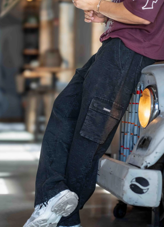 6028- streetwear baggy jeans - youngla