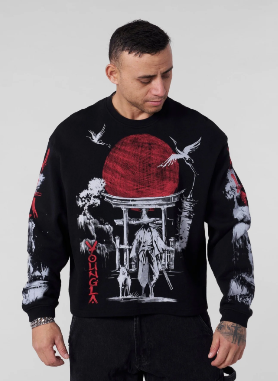 8022 - samurai shadow crewneck - youngla