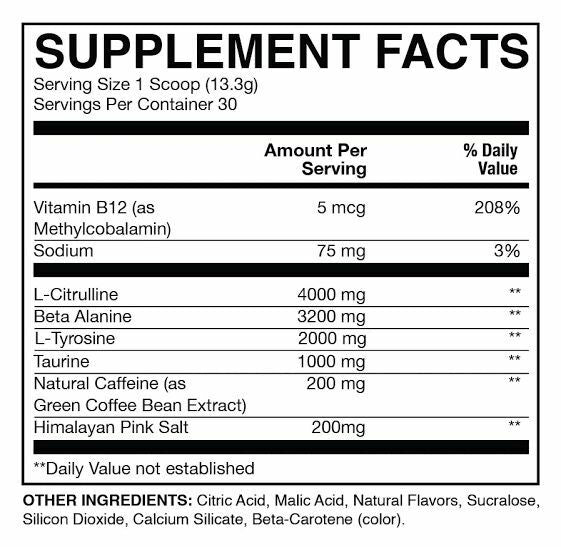 PRE ENTRENO RAW CBUM ESSENTIAL - 30 SERVICIOS