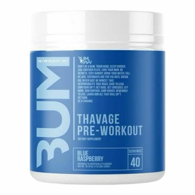 PRE ENTRENO RAW CBUM THAVAGE - 40 SERVICIOS