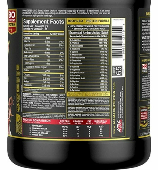 PROTEÍNA ALLMAX ISOFLEX - 5 LBS