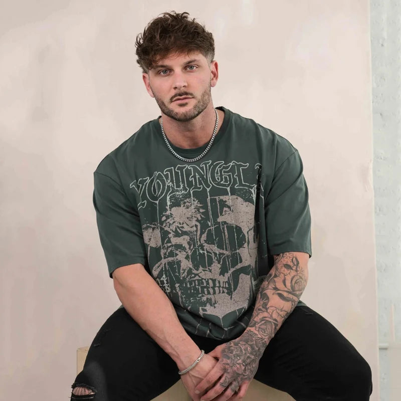 YOUNGLA SKULL T-shirt