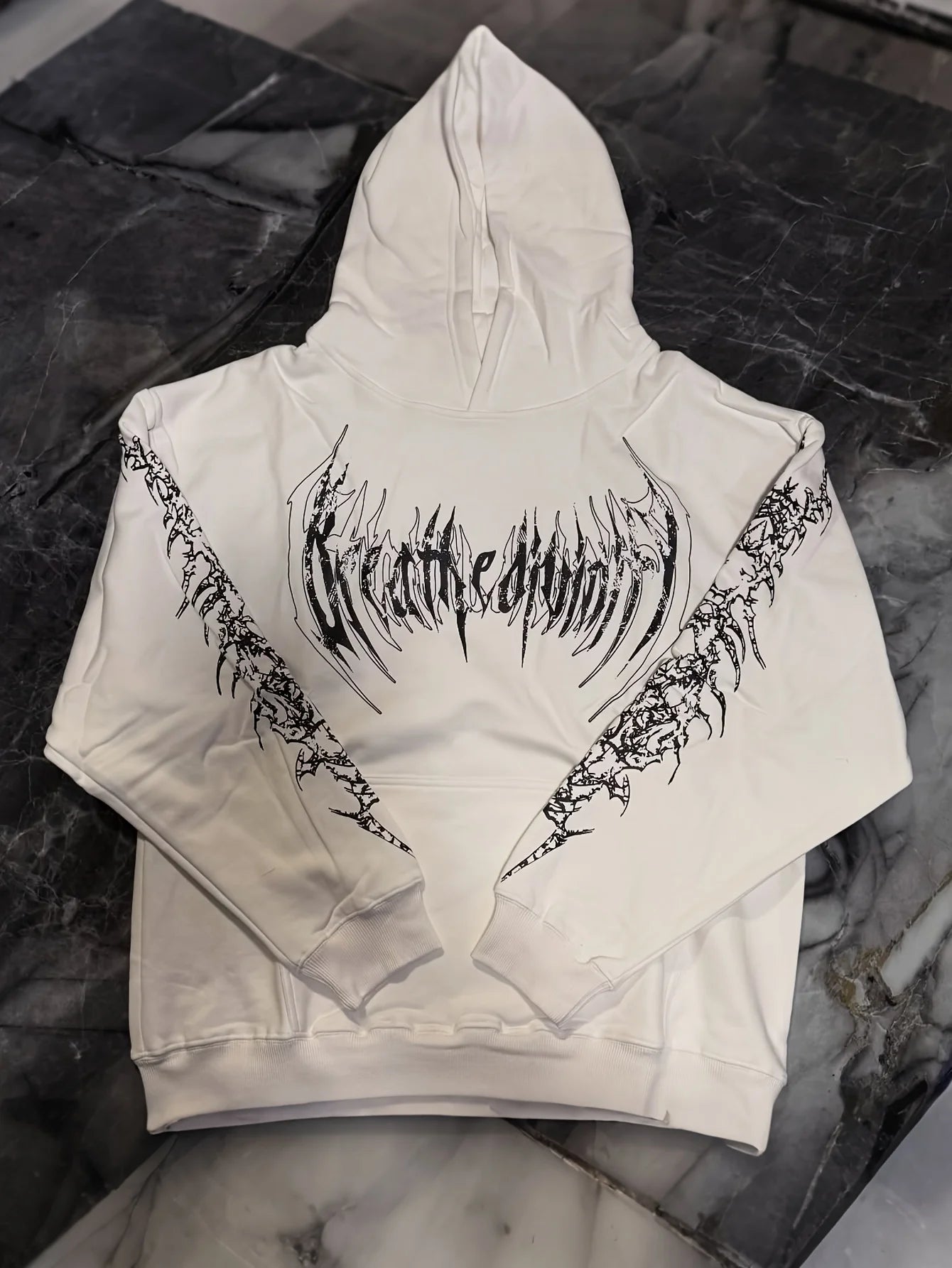 breathedivinity Hoodie Black Gothic