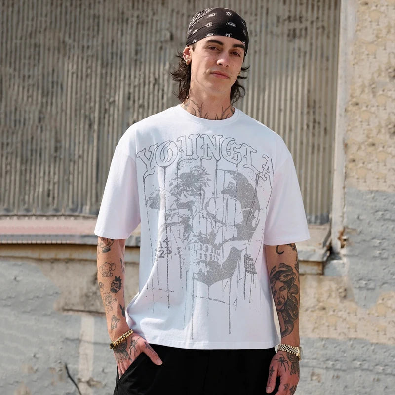 YOUNGLA SKULL T-shirt