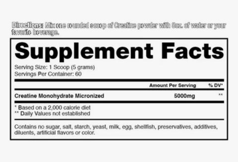 CREATINA DRAGON PHARMA - 300 GRS - 60 SERVICIOS