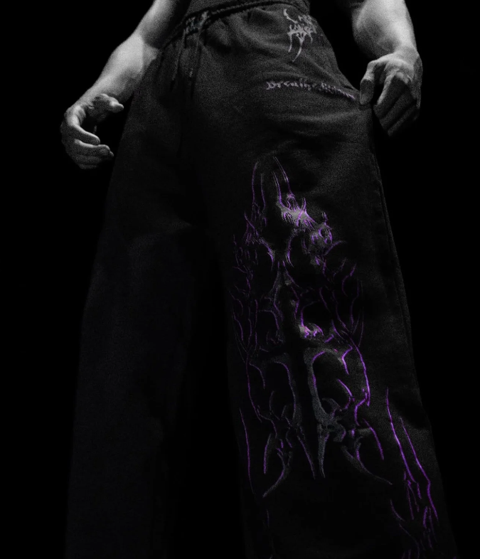 archangel blade uncuffed luxury sweatpants hellfire red - BREATHEDIVINITY