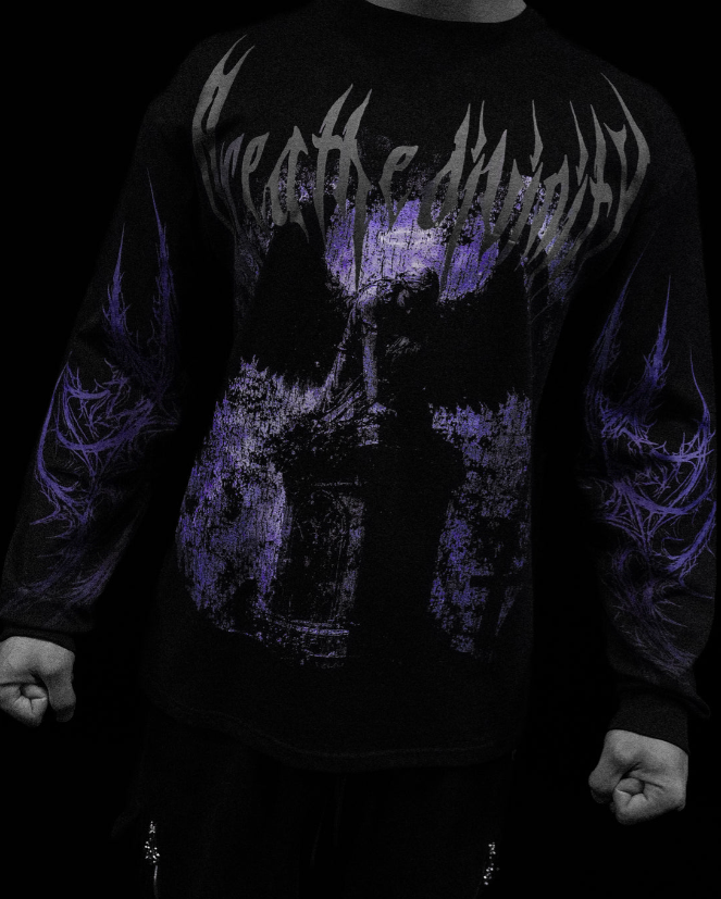 Death Portrait Oversized Longsleeve T-shirt [NIGHTMARE]