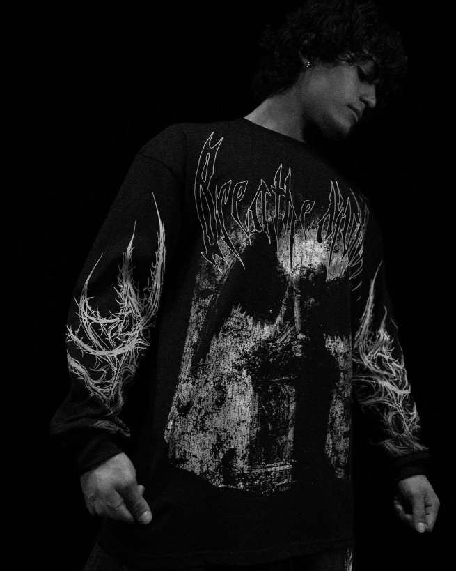 Death Portrait Oversized Longsleeve T-shirt [NIGHTMARE]