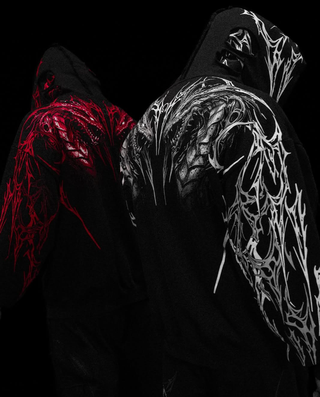 Tarnished Leviathan Oversized Zip-up Hoodie [DUSK]