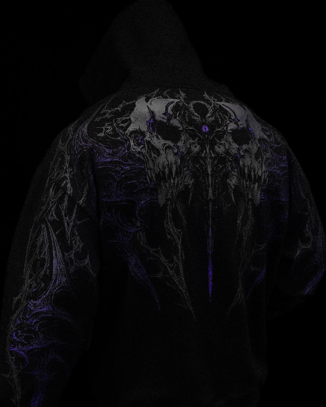 Breathedivinity Eclipse Oversized Pullover Hoodie [HOLLOW PURPLE]