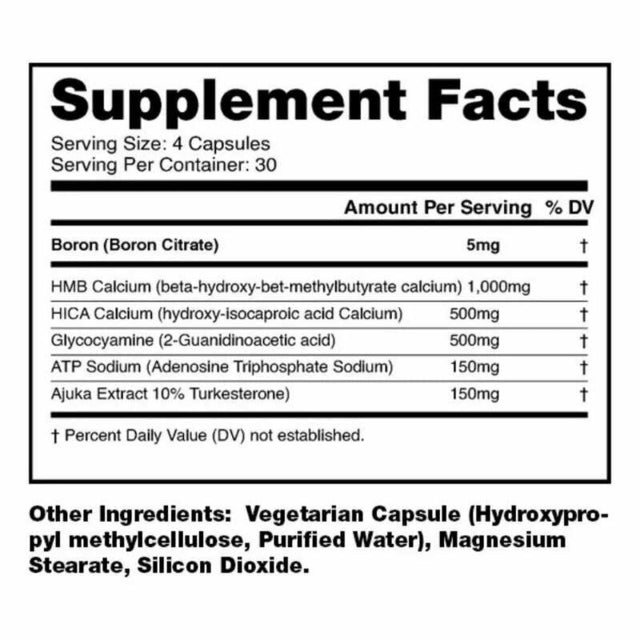 DRAGON PHARMA HYDRA HIGH POTENCY NATURAL ANABOLIC 120 CAPS