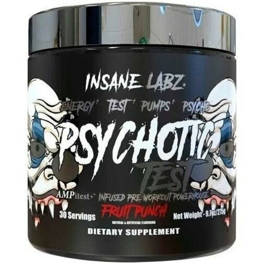 PRE-ENTRENO PSYCHTOIC CON TEST INSANE LABZ - 30 SERV
