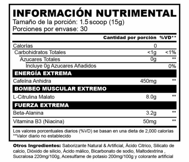 PRE ENTRENO SMILE LABZ ALIEN - 30 SERVICIOS