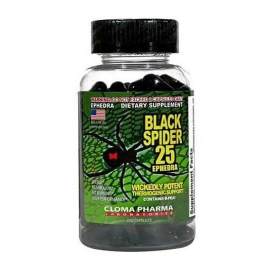 QUEMADOR BLACK SPIDER 25 - 100 CAPSULAS