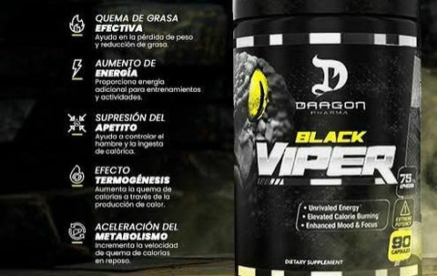 VIPER BLACK DRAGÓN PHARMA - 90 CÁPSULAS