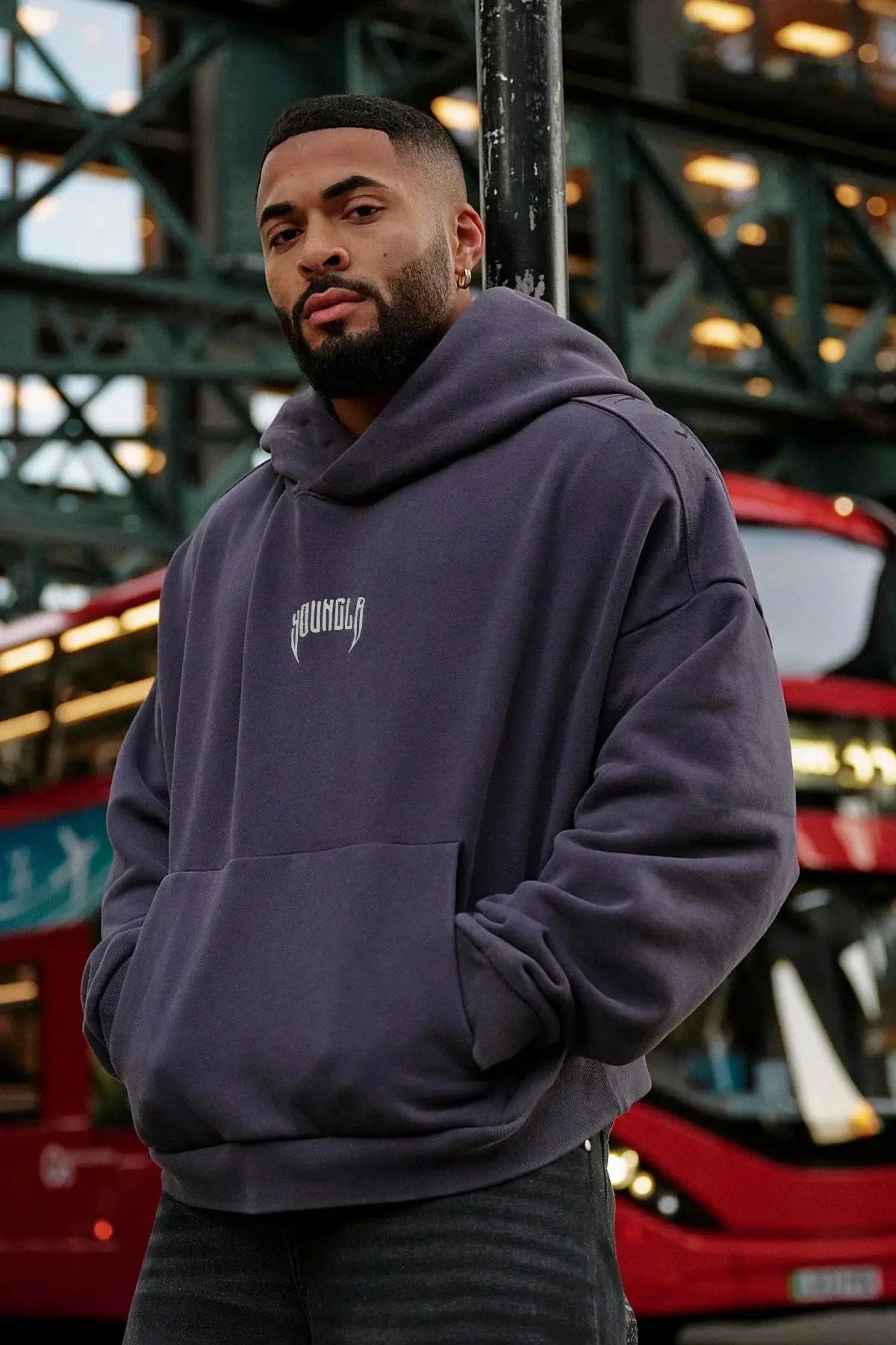 YOUNGLA Sweatshirt Purple