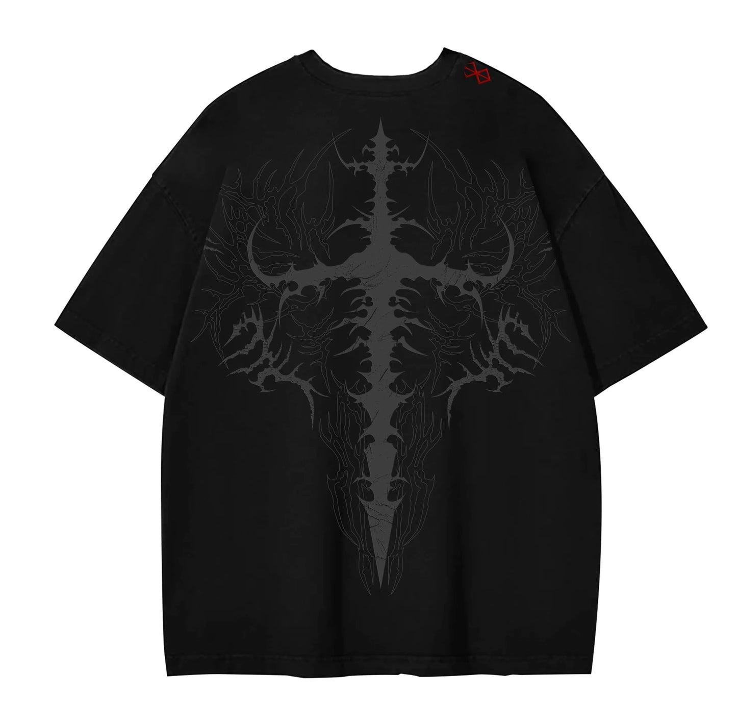 Dark Oversized tee Skull