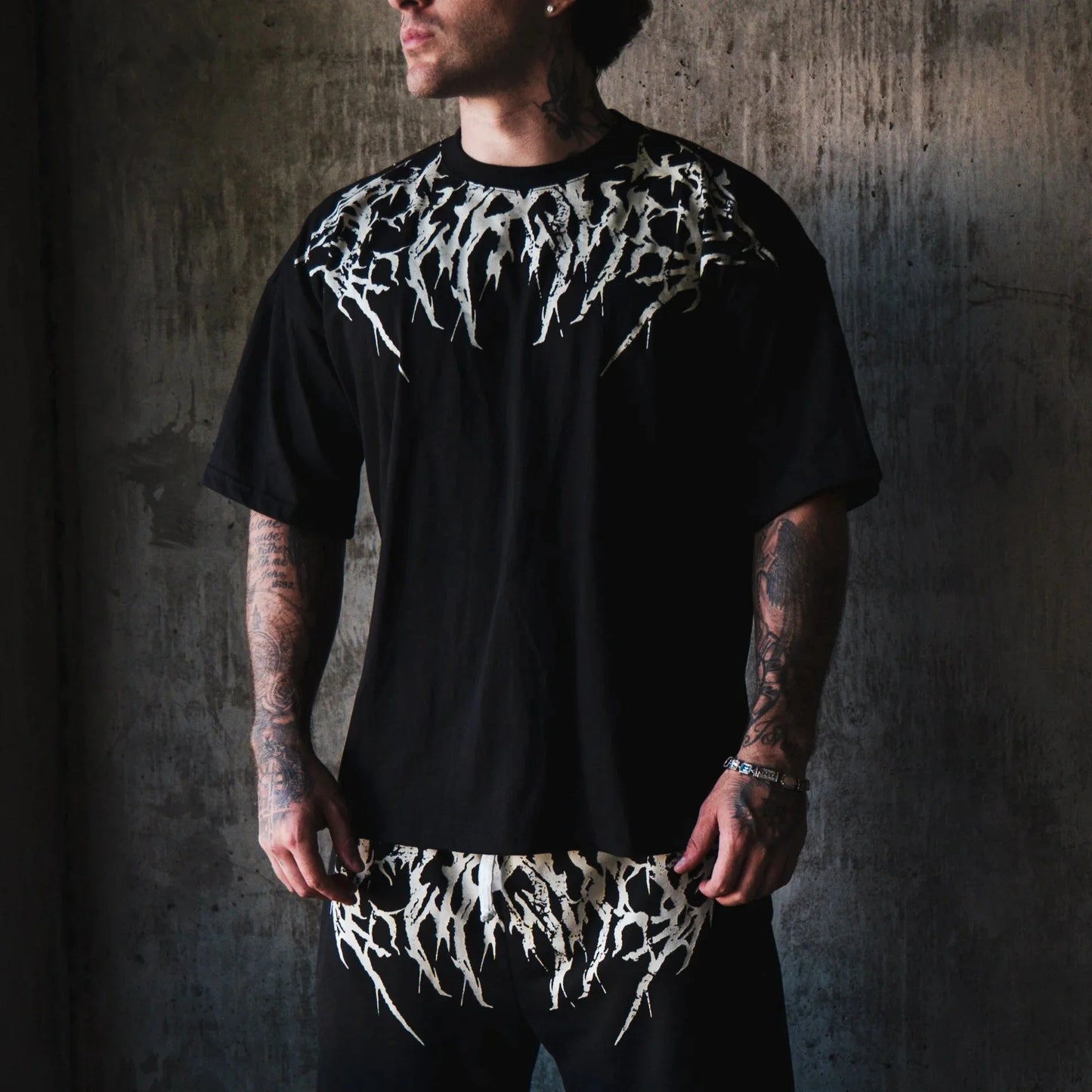 Dark Oversized tee Skull