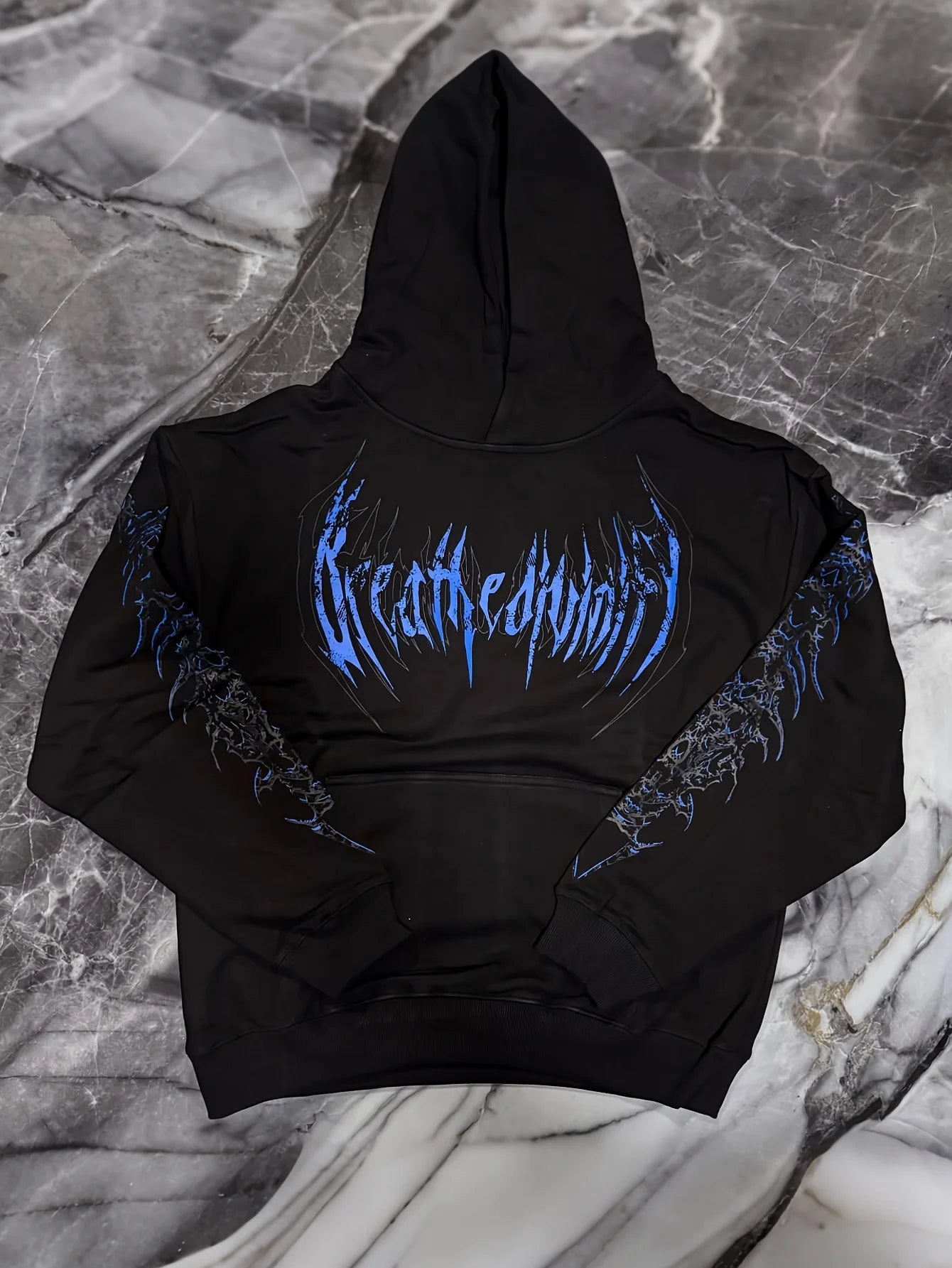 breathedivinity Hoodie Black Gothic