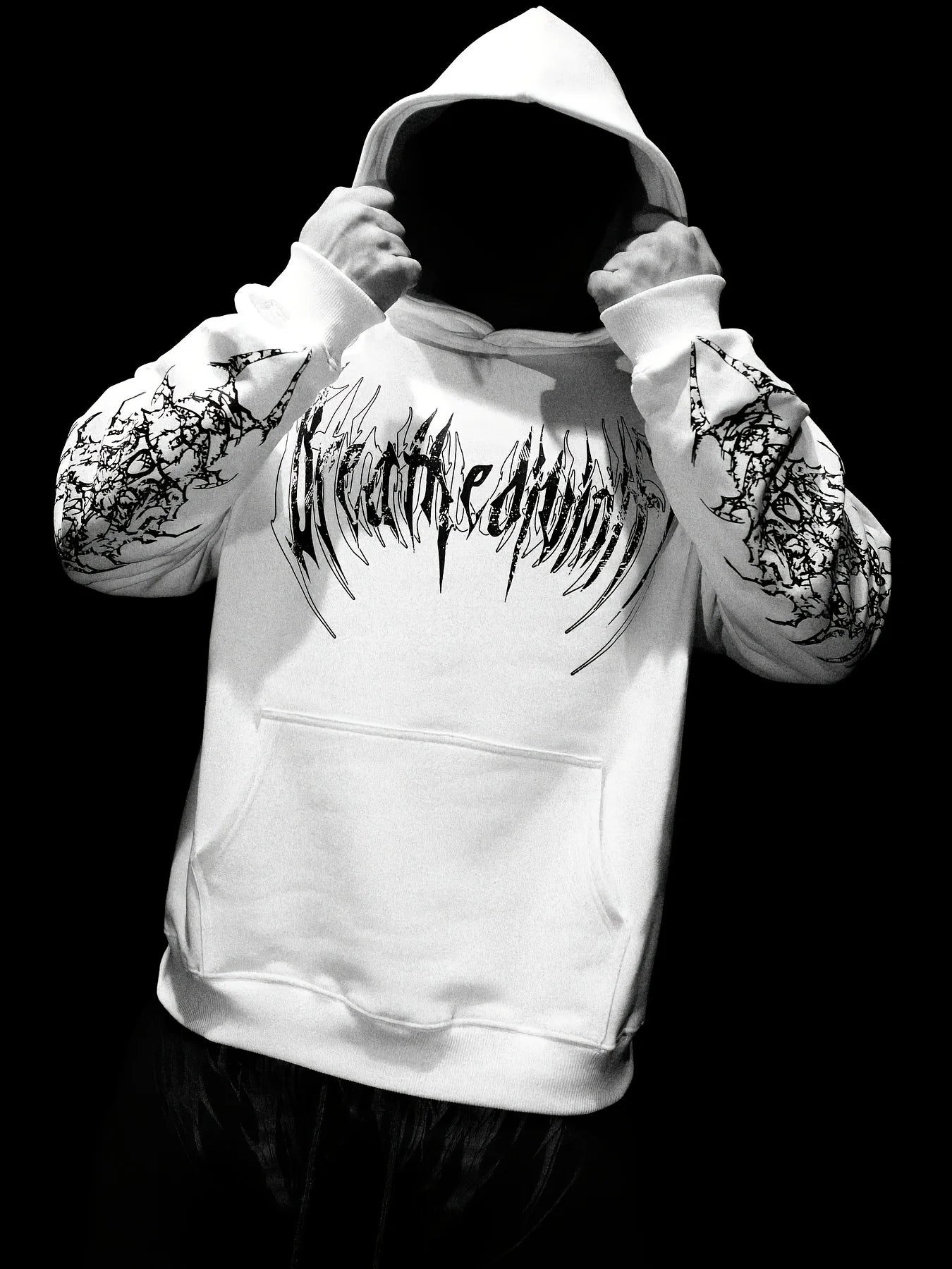breathedivinity Hoodie Black Gothic