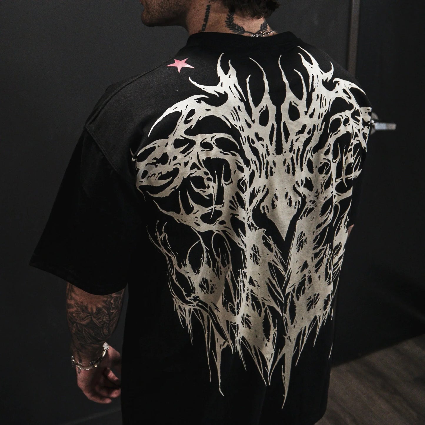 Dark Oversized tee Skull