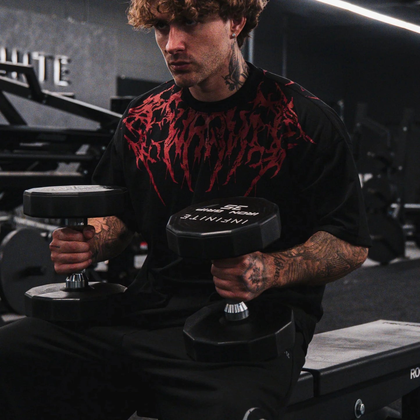 Dark Oversized tee Skull
